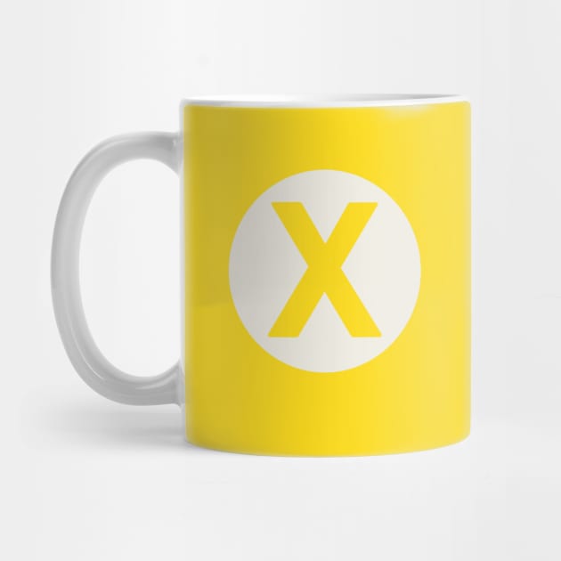 letter x yellow by persa